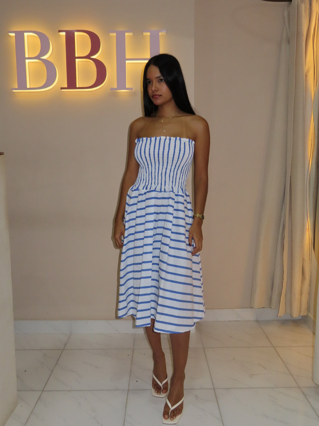 Vestido Praga Azul