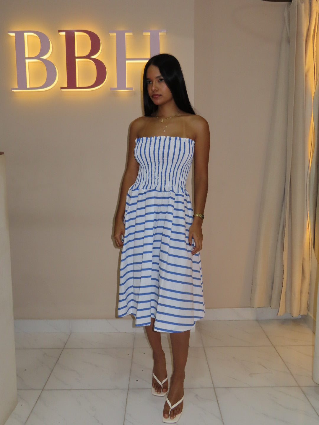 Vestido Praga Azul