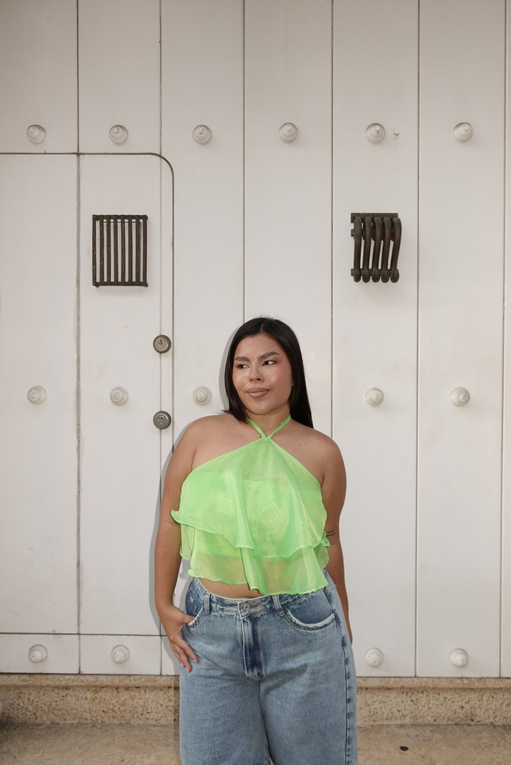 Top fantasía verde
