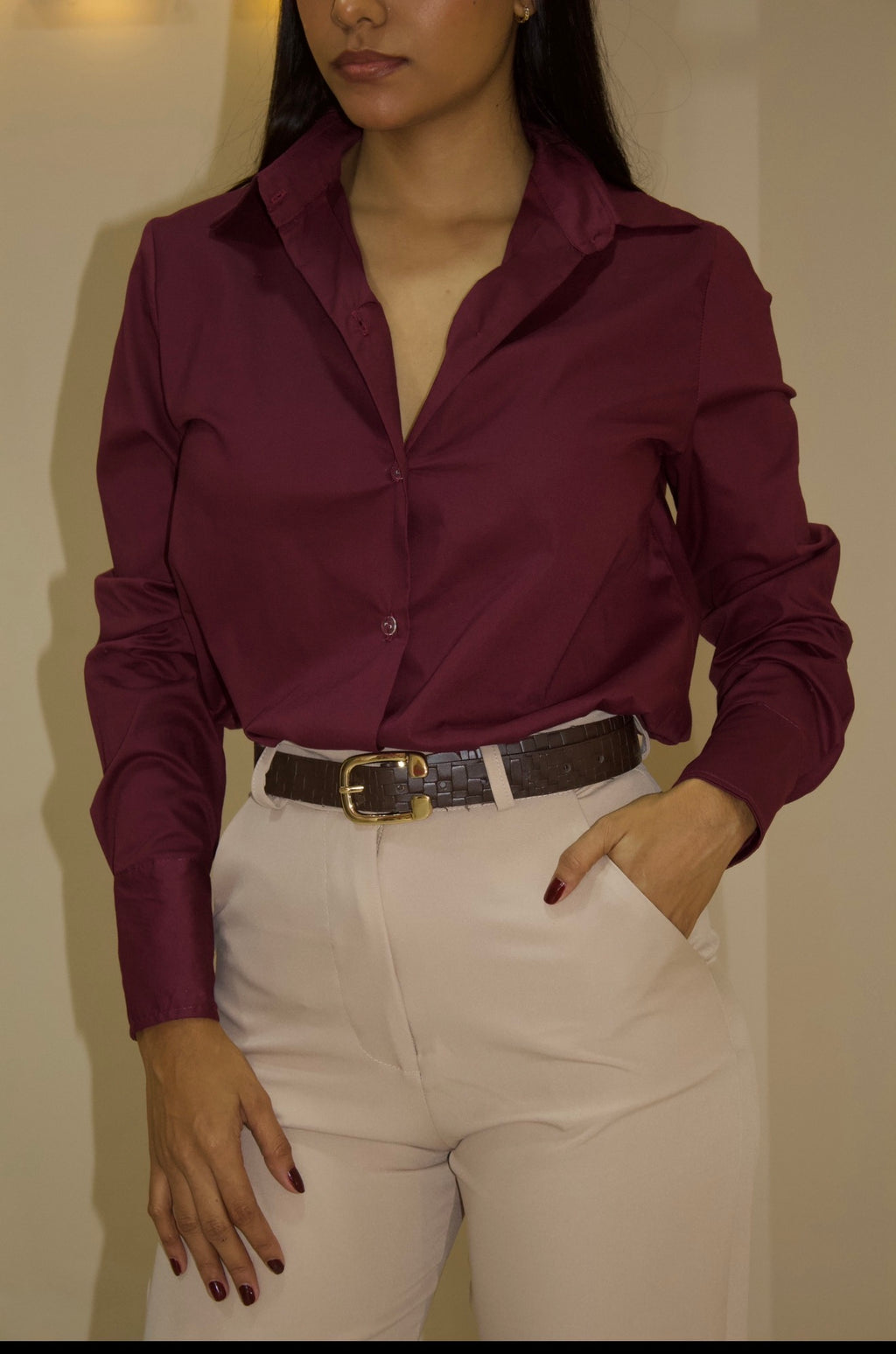 Camisa Rosario Vino