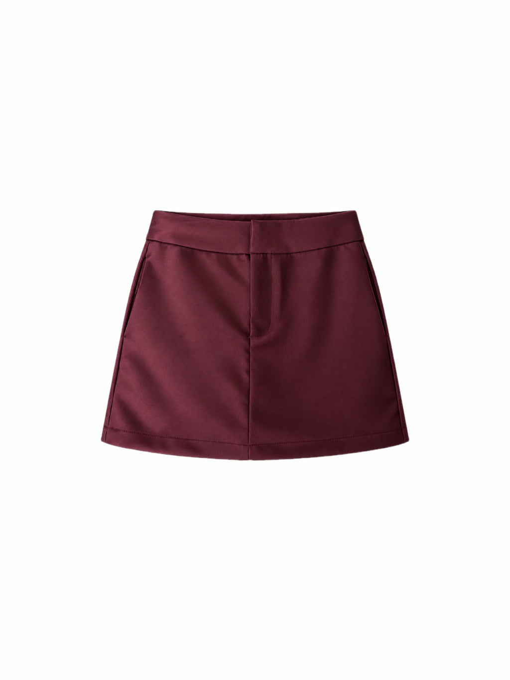 Falda Short classic vinotinto