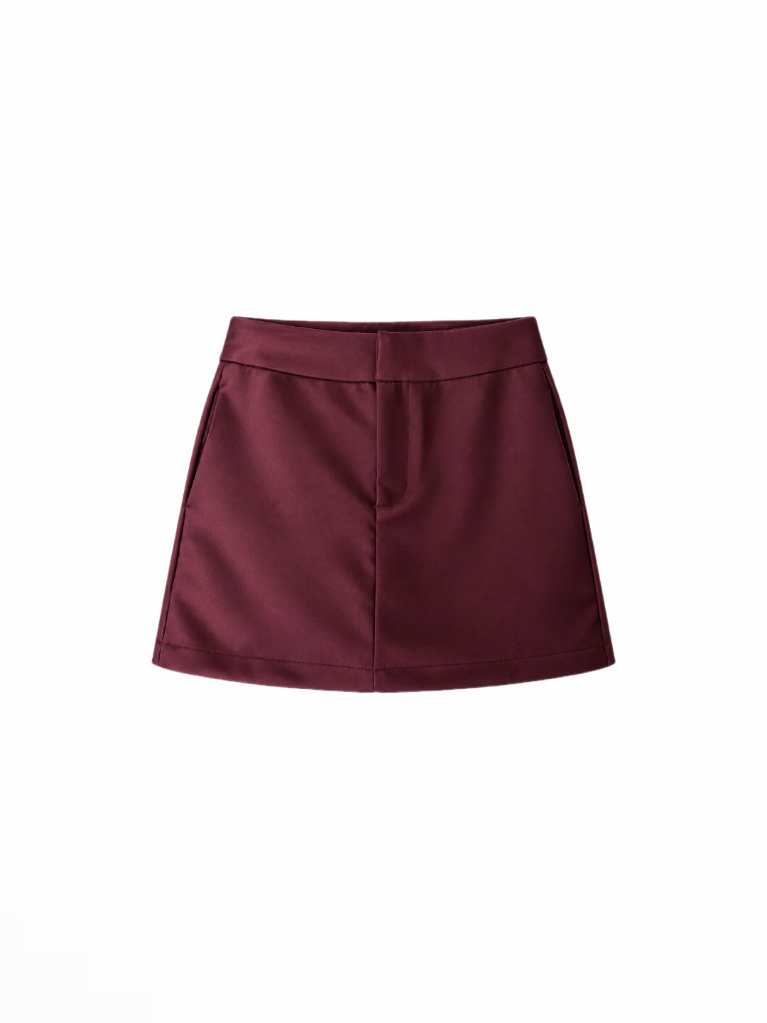 Falda Short classic vinotinto
