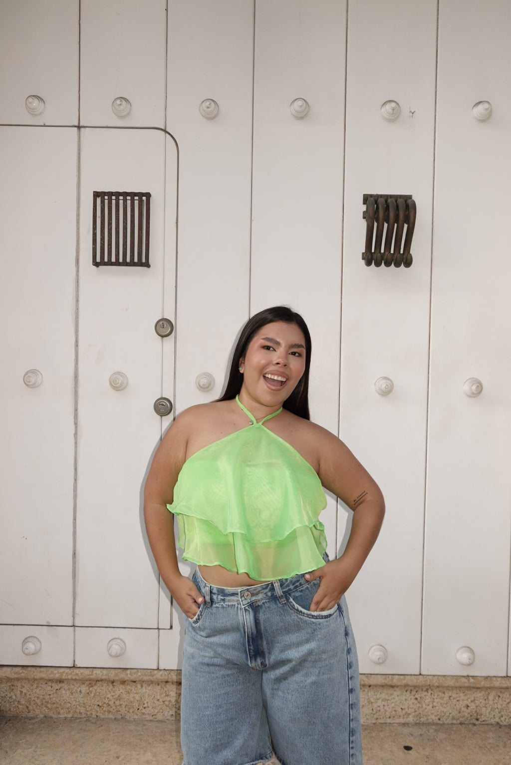 Top fantasía verde