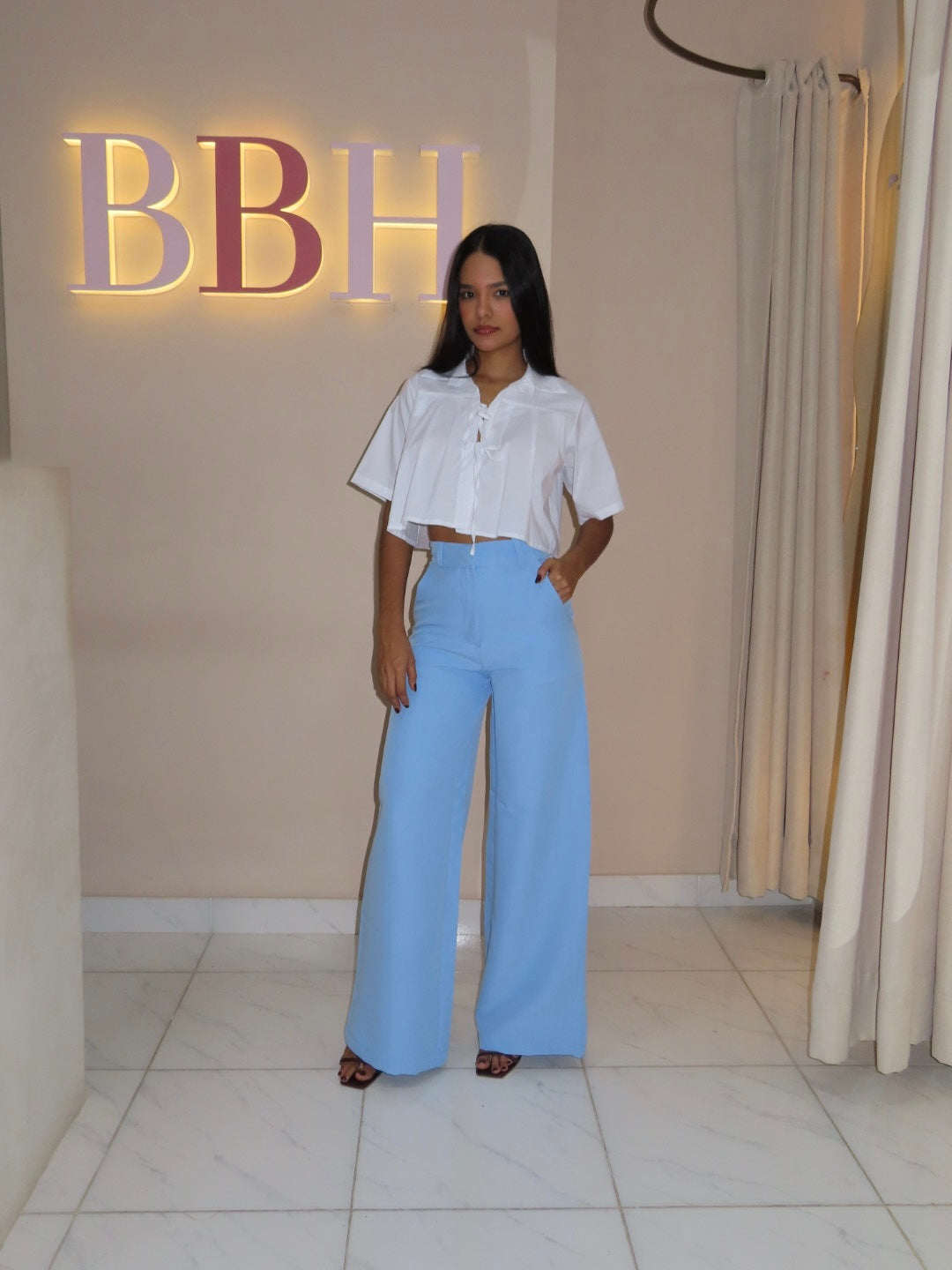 Pant Alba Azul bebé