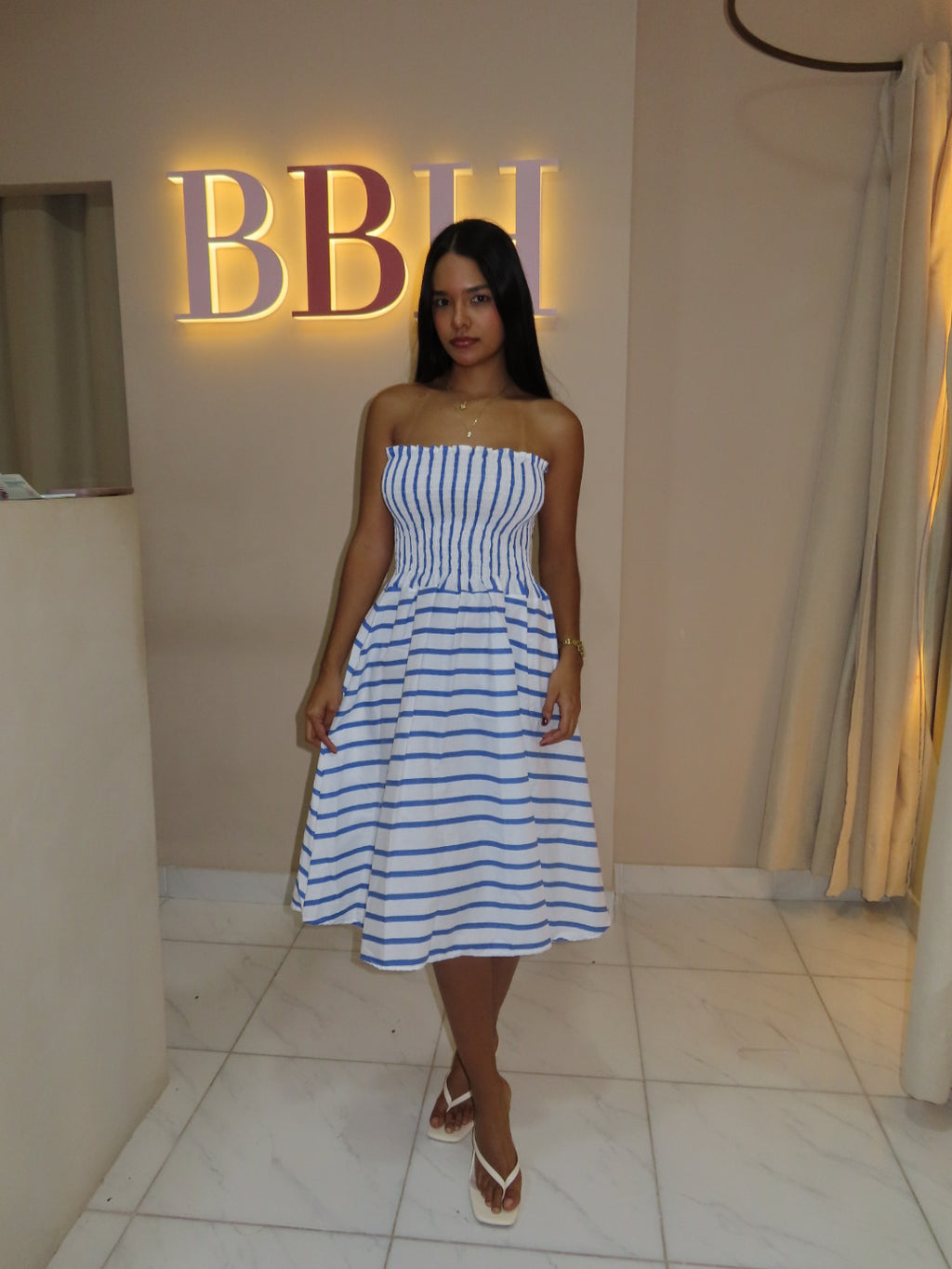 Vestido Praga Azul