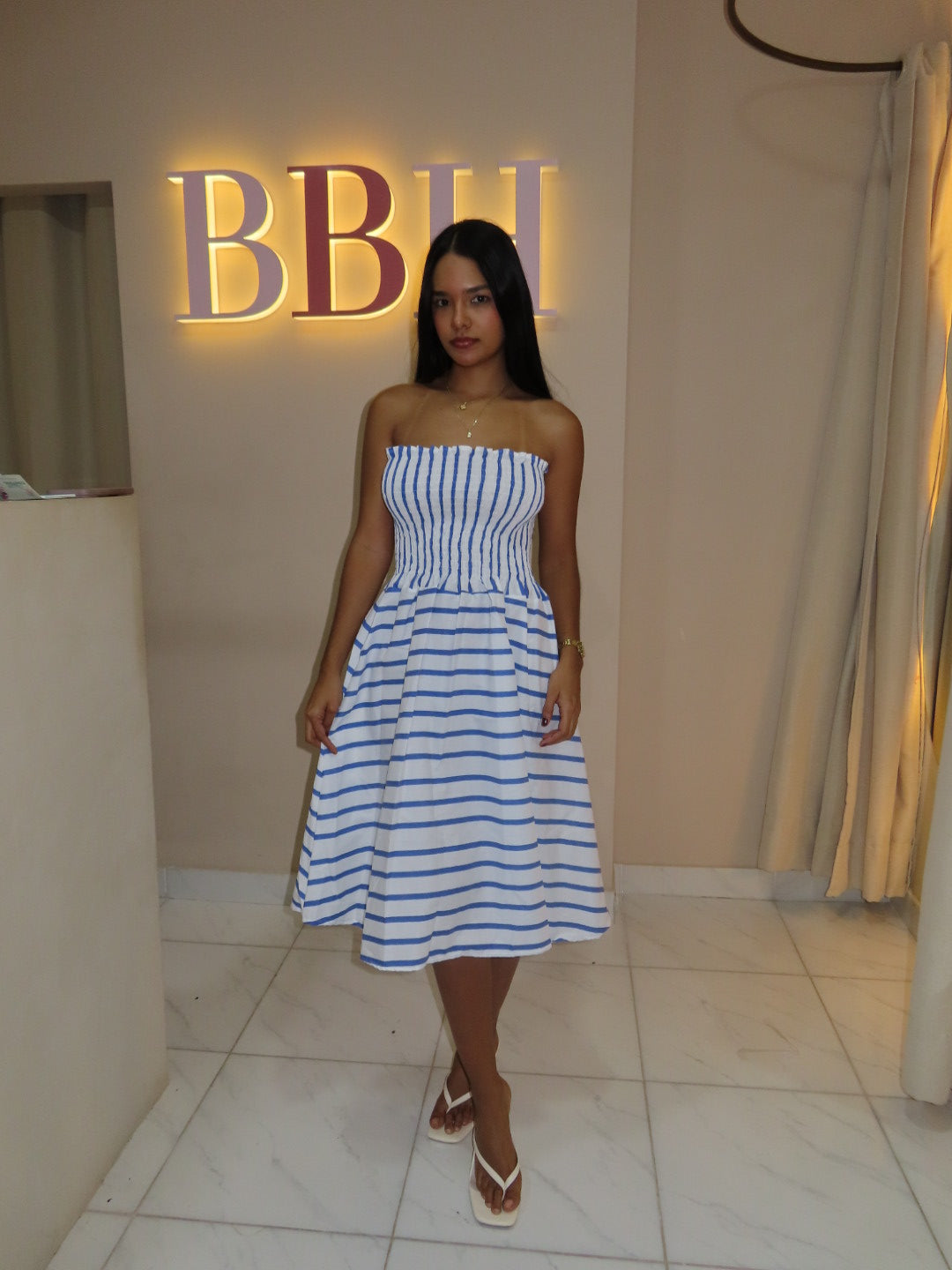 Vestido Praga Azul