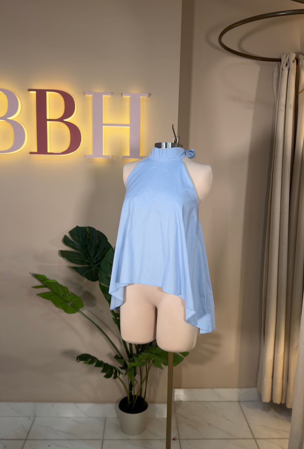 Top Alina azul bebé