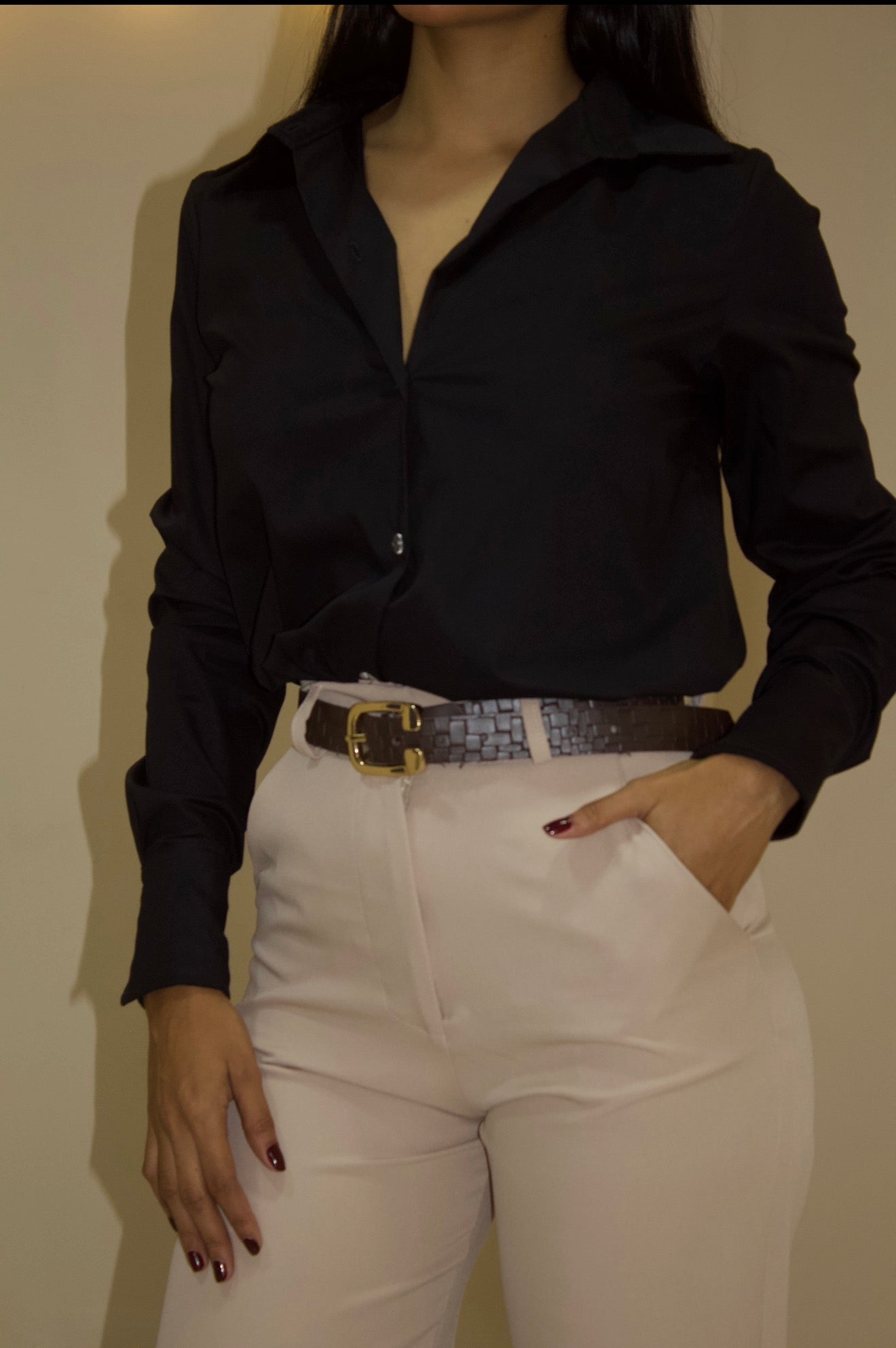Camisa Rosario negra