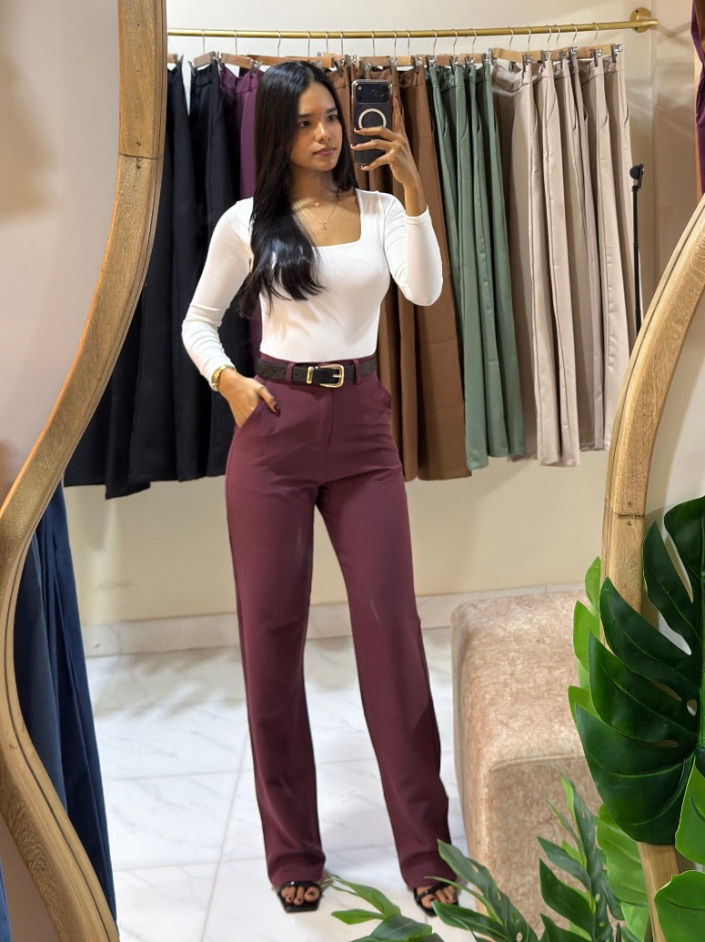 Pant classic Vinotinto