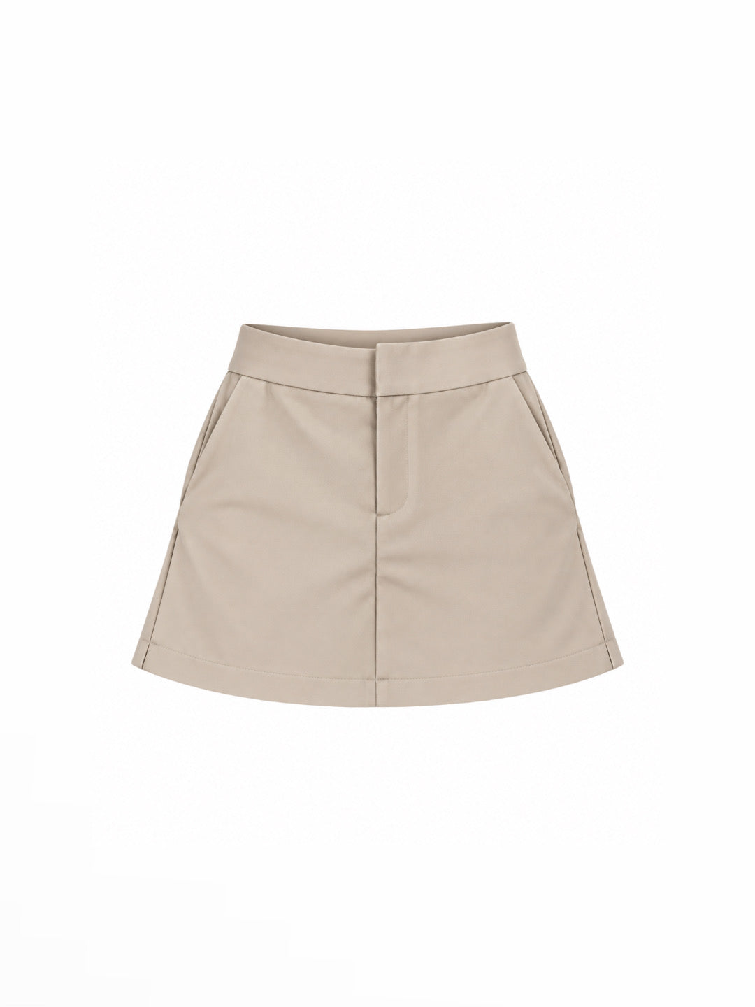 Falda Short Clasic Beige Claro