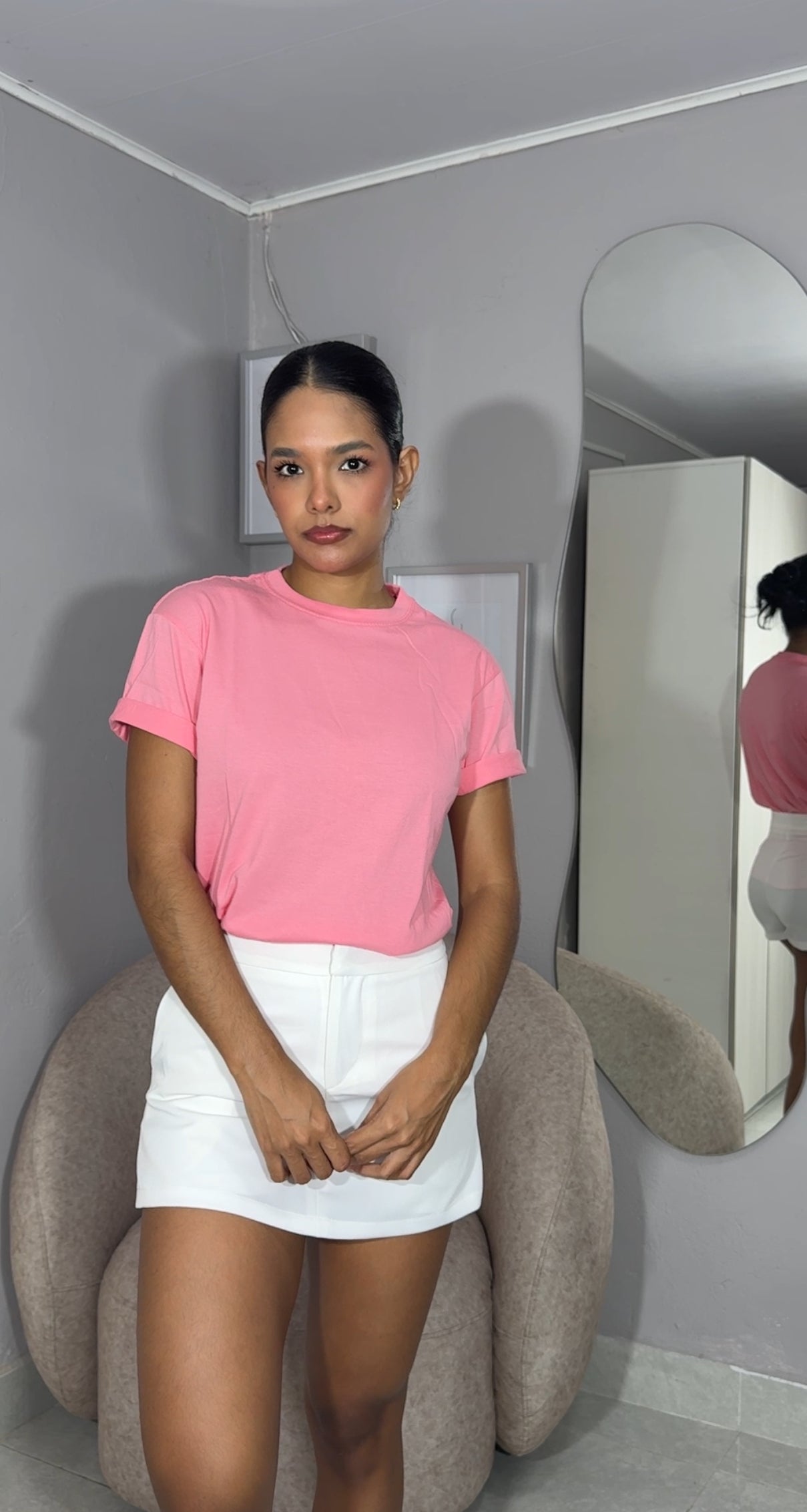 Camisa Basica rosada