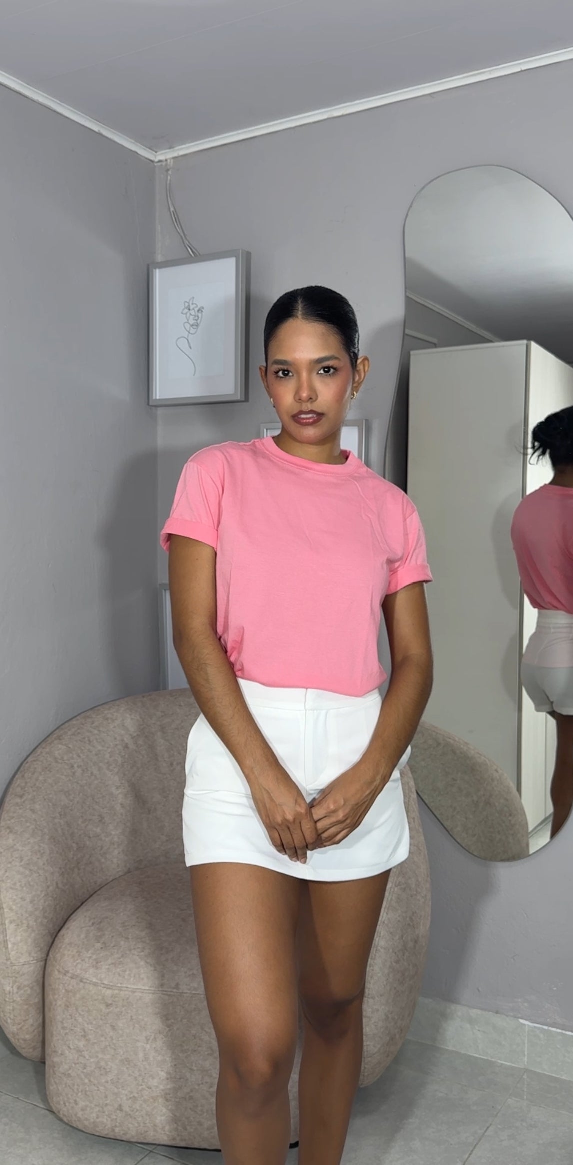 Camisa Basica rosada