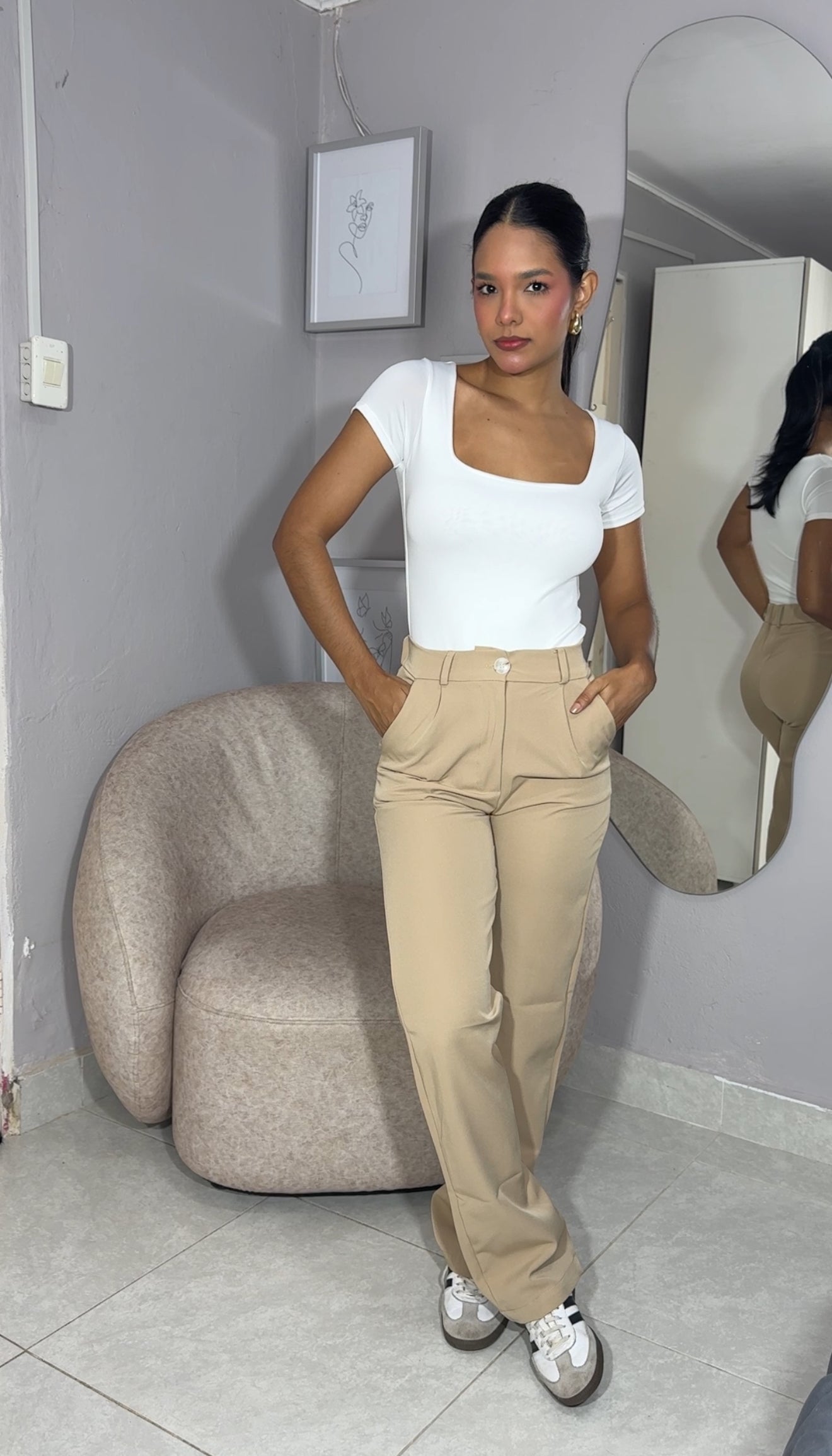 Pant Nova Beige oscuro