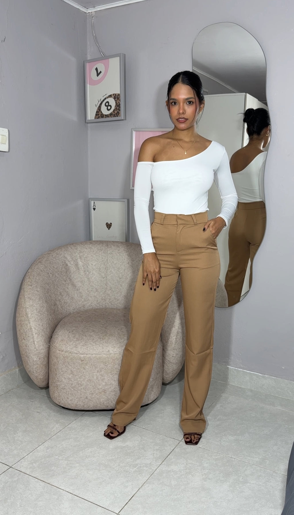 Pant clasic marron claro (SIN PINZA)