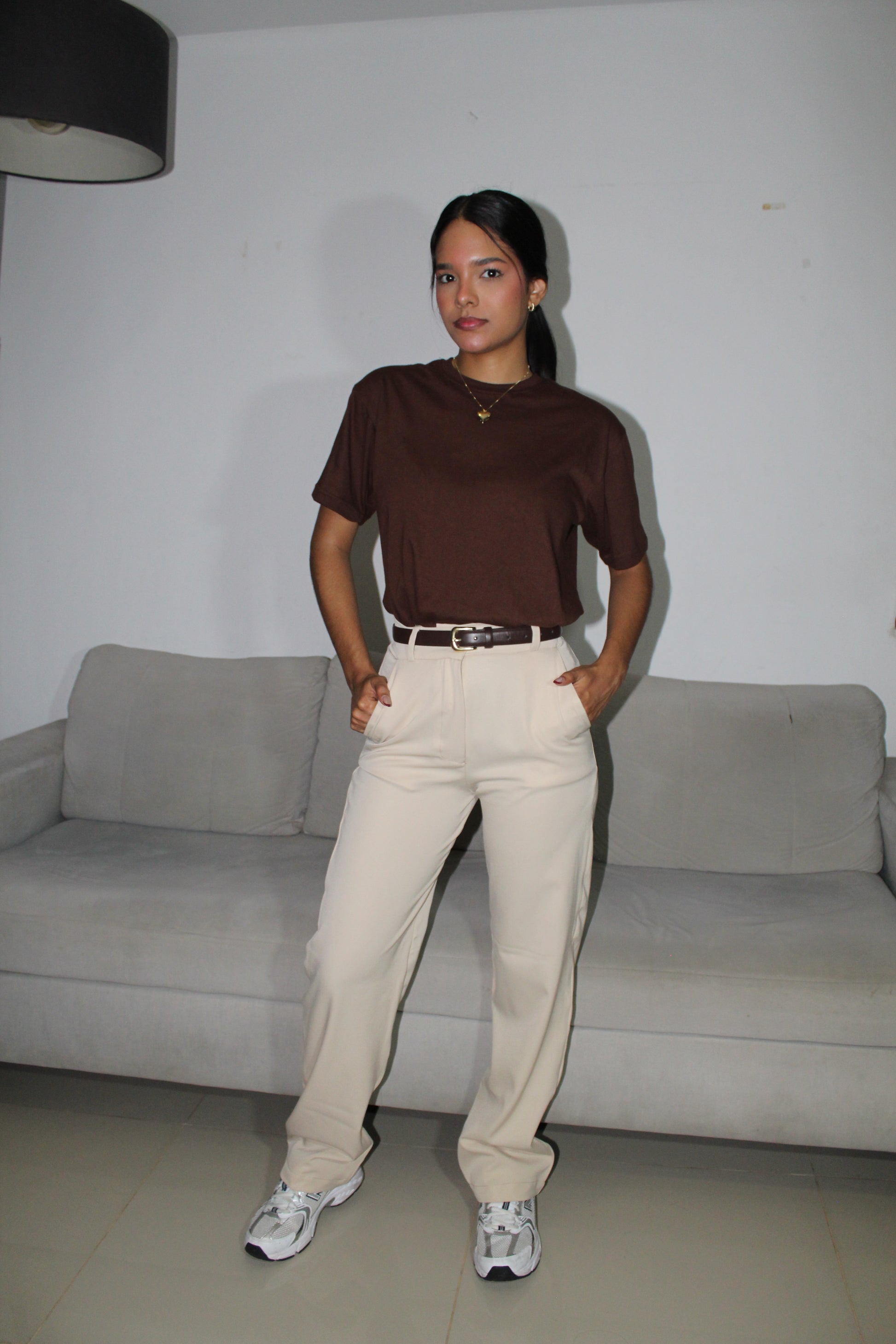 Camisa Básica Café