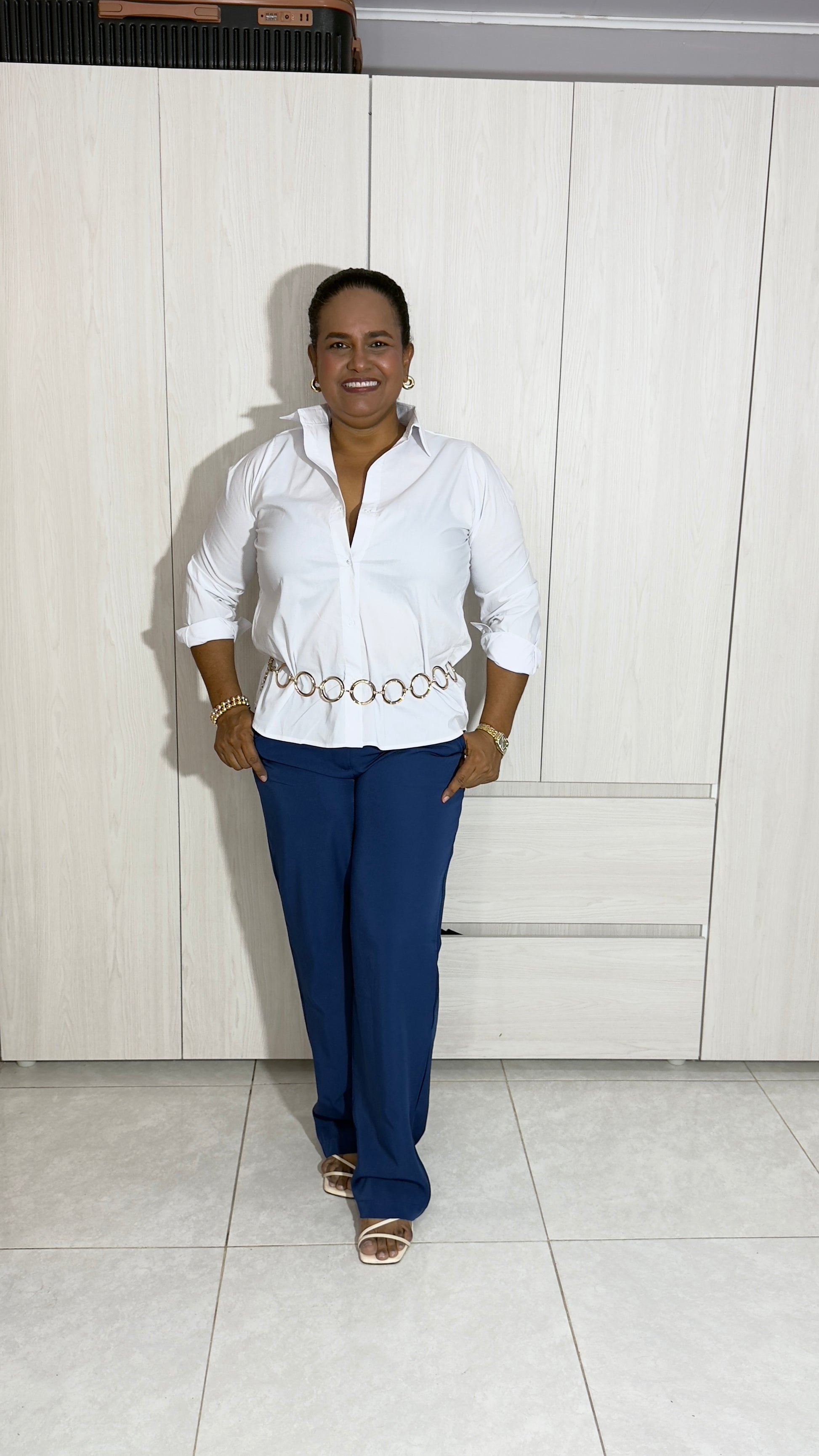 Pantalón Clasic Azul Rey (Sin Pinza)