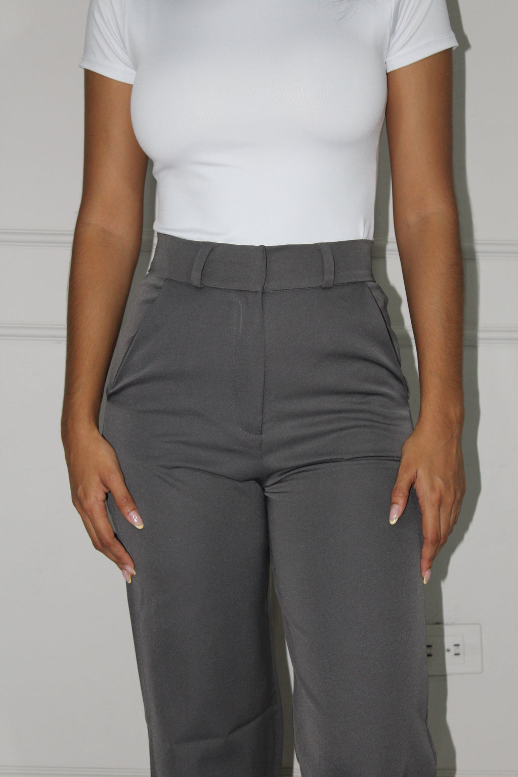 Pantalón Clasic Gris (Sin Pinza)