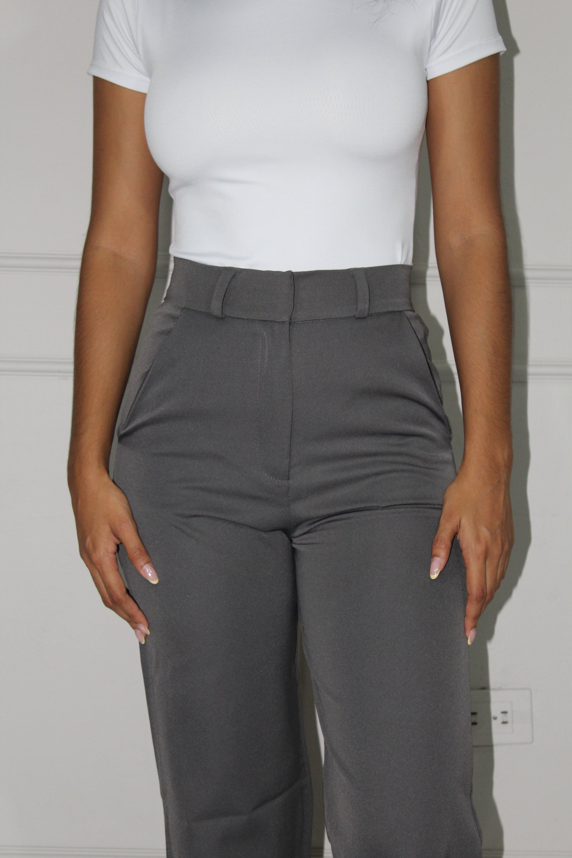 Pantalón Clasic Gris (Sin Pinza)