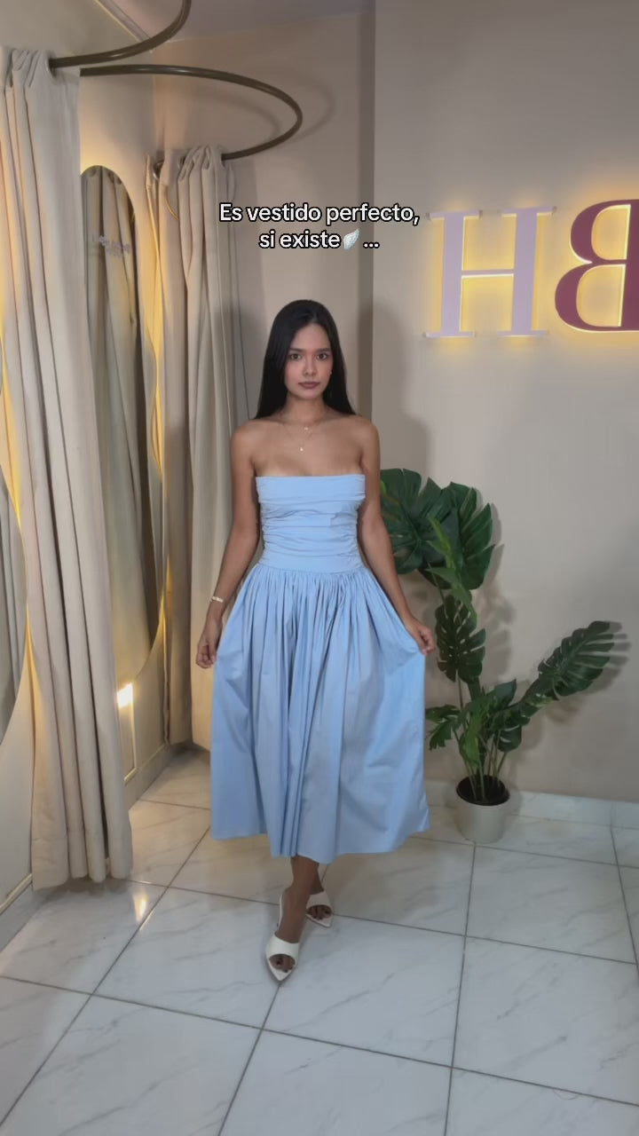 Vestido Rose Azul