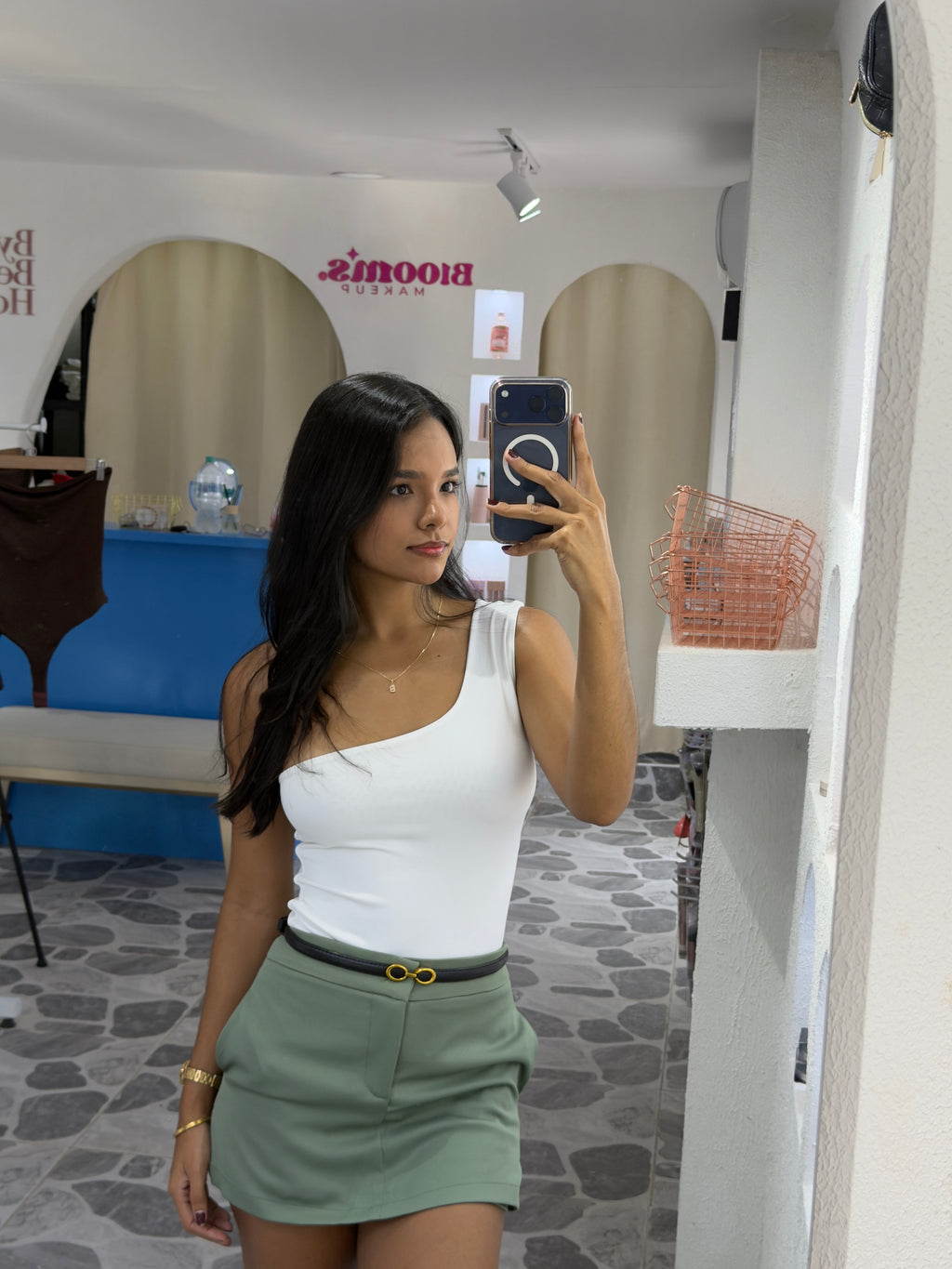 Falda short Clasic Verde oliva