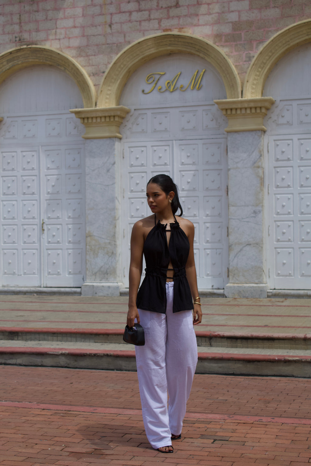 Pant Santorini Blanco